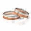 Zlaté snubní prsteny 2300 - Barva zlata: Bílé / Růžové, Typ kamene: Zirkon