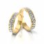 Zlaté snubní prsteny 3008 - Barva zlata: Růžové / Žluté