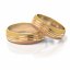 Zlaté snubní prsteny 2117 - Barva zlata: Bílé