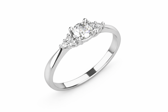 Zlatý zásnubní prsten 367