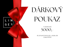 Digitální dárkový poukaz na nákup šperků v hodnotě 5 000 Kč