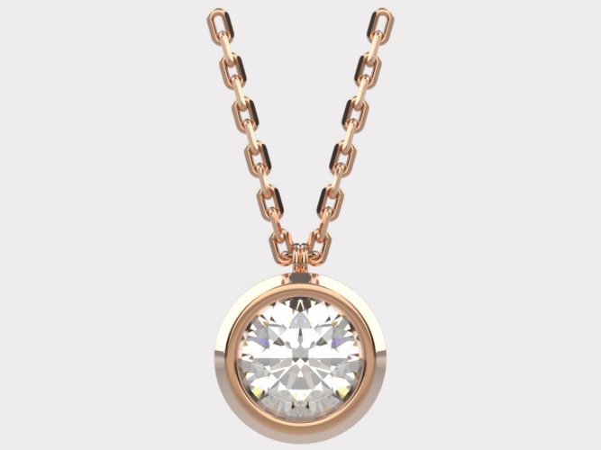 Dámský zlatý náhrdelník 012 - Barva zlata: Žluté, Typ kamene: Zirkon