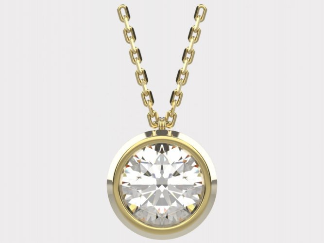 Dámský zlatý náhrdelník 012