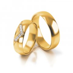 Zlaté snubní prsteny 4313