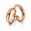 Zlaté snubní prsteny 2168 - Barva zlata: Růžové