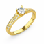 Zlatý zásnubní prsten 310