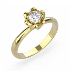 Zlatý zásnubní prsten 365