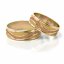Zlaté snubní prsteny 2176 - Barva zlata: Bílé / Žluté
