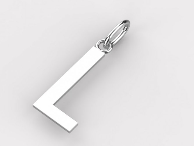 Zlatý přívěsek písmeno L