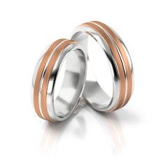 Zlaté snubní prsteny 4156