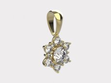 Zlatý přívěsek 011