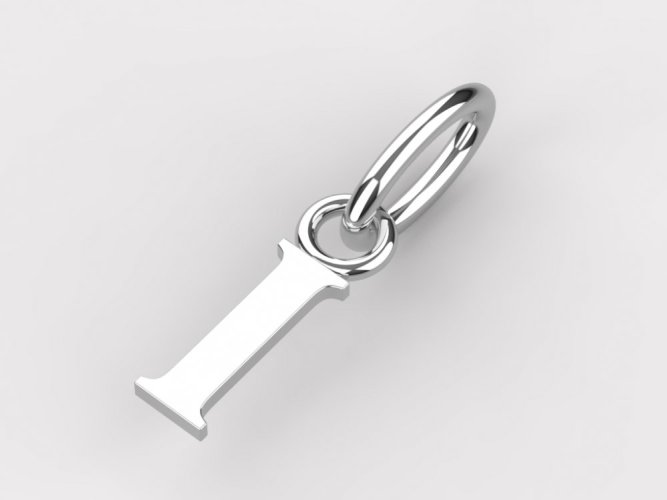 Zlatý přívěsek písmeno I