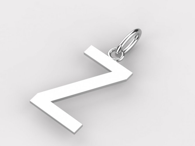 Zlatý přívěsek písmeno Z