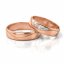 Zlaté snubní prsteny 3293 - Barva zlata: Růžové / Bílé, Typ kamene: Zirkon