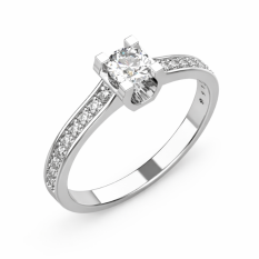 Zlatý zásnubní prsten 059