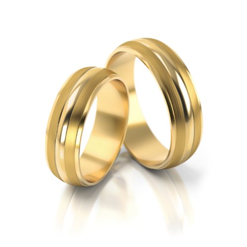 Zlaté snubní prsteny 2146 - Barva zlata: Žluté