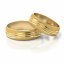 Zlaté snubní prsteny 2117 - Barva zlata: Růžové / Žluté