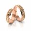 Zlaté snubní prsteny 3069 - Barva zlata: Růžové