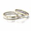 Zlaté snubní prsteny 2241 - Barva zlata: Růžové / Bílé