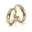 Zlaté snubní prsteny 2168 - Barva zlata: Růžové / Bílé