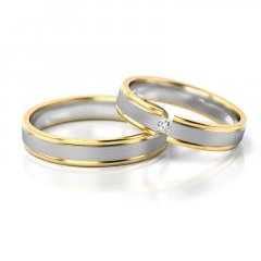 Zlaté snubní prsteny 4266