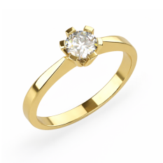 Zlatý zásnubní prsten 177