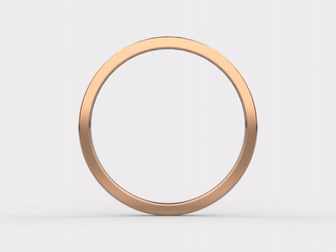 Dámský zlatý prsten 013 - Barva zlata: Růžové, Typ kamene: Moissanit