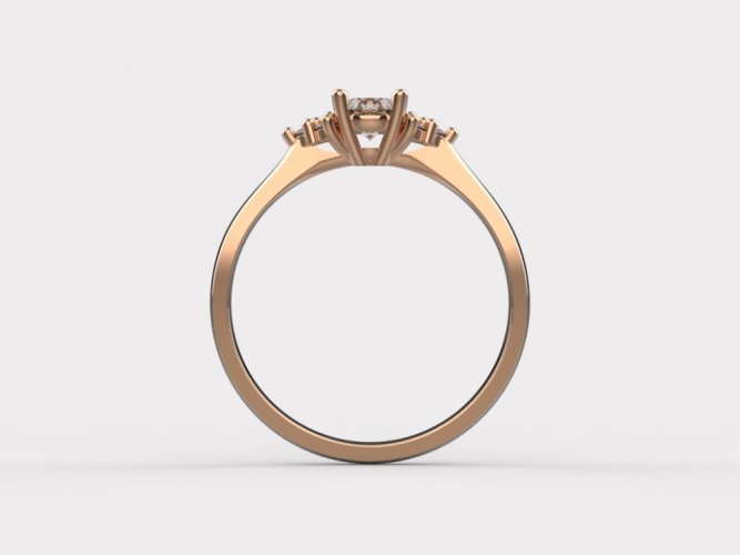 Zlatý zásnubní prsten 367