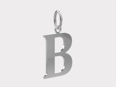 Zlatý přívěsek písmeno B