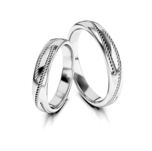 Zlaté snubní prsteny 3323 - Barva zlata: Růžové / Žluté