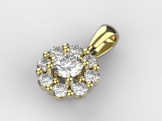 Zlatý přívěsek 010