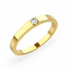 Zlatý zásnubní prsten 039