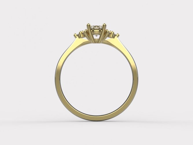 Zlatý zásnubní prsten 367