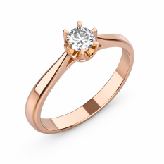 Zlatý zásnubní prsten 083