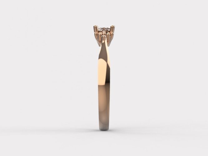 Zlatý zásnubní prsten 367