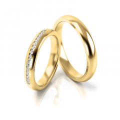 Zlaté snubní prsteny 3277
