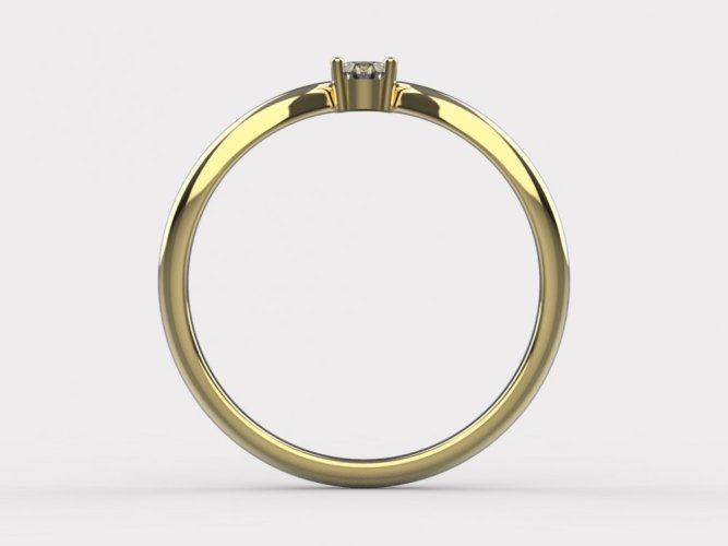 Zlatý zásnubní prsten 279