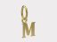 Zlatý přívěsek písmeno M