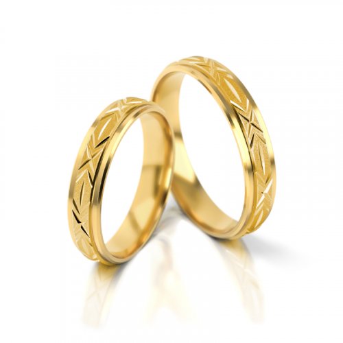Zlaté snubní prsteny 2002 - Barva zlata: Bílé