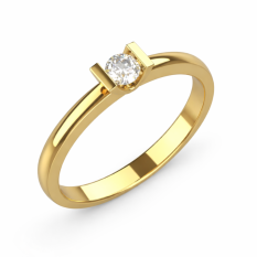 Zlatý zásnubní prsten 115