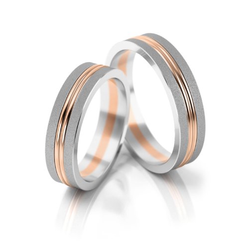 Zlaté snubní prsteny 3148 - Barva zlata: Růžové / Žluté