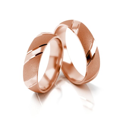 Zlaté snubní prsteny 2001 - Barva zlata: Růžové