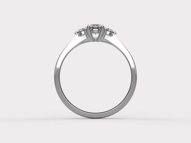 Zlatý zásnubní prsten 366