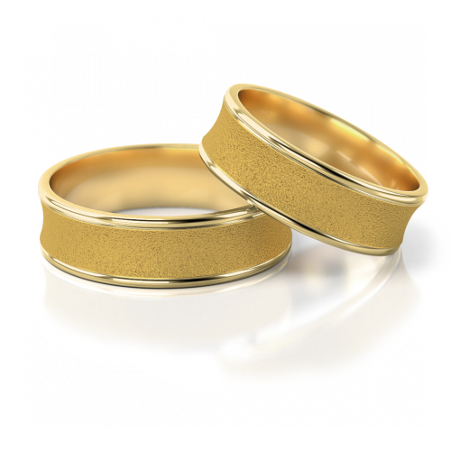 Zlaté snubní prsteny 2098 - Barva zlata: Růžové / Žluté
