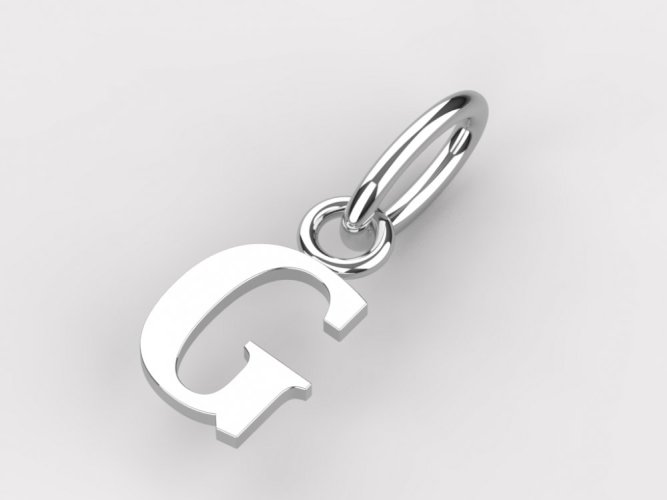 Zlatý přívěsek písmeno G