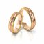 Zlaté snubní prsteny 2235 - Barva zlata: Žluté, Typ kamene: Briliant