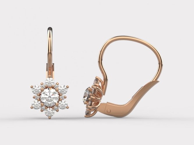 Dámské zlaté náušnice 011