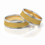 Zlaté snubní prsteny 2098 - Barva zlata: Bílé / Růžové
