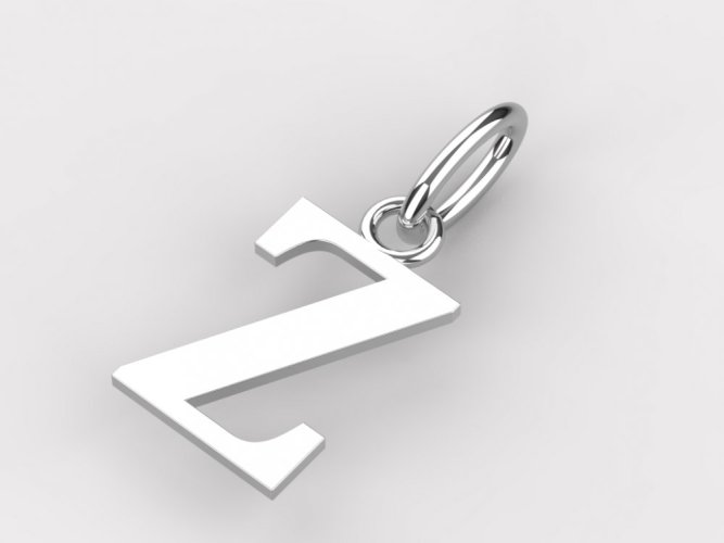 Zlatý přívěsek písmeno Z