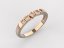 Dámský zlatý prsten 030 - Barva zlata: Růžové, Typ kamene: Briliant
